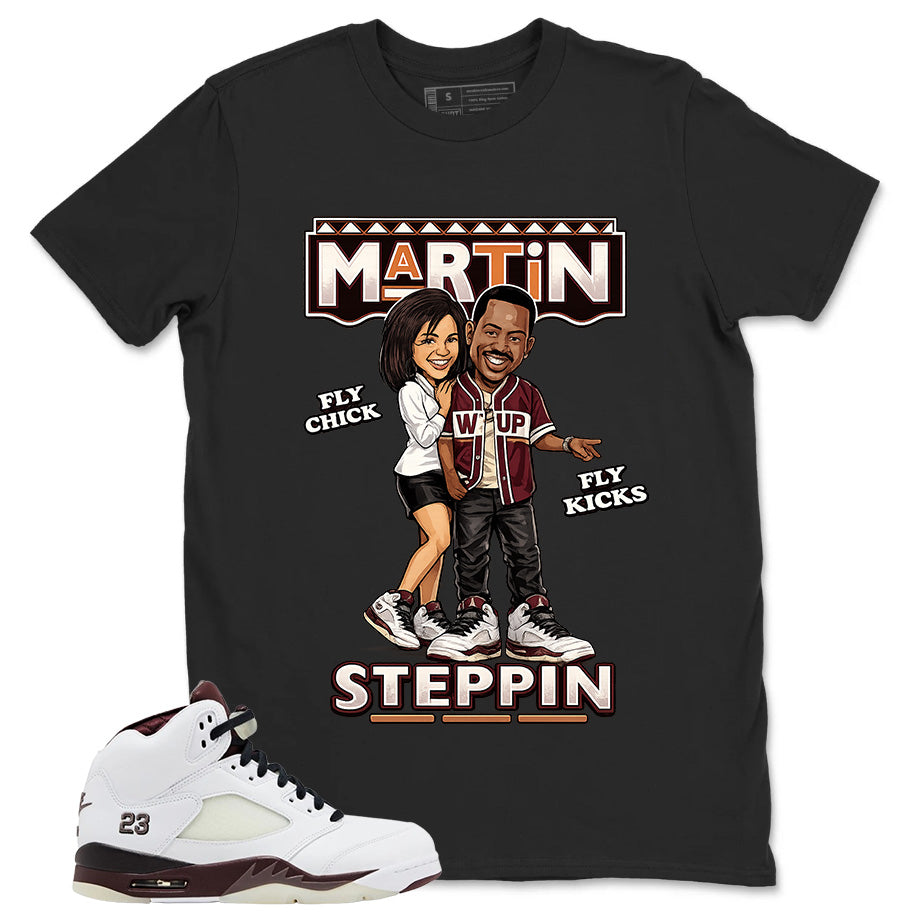 Graphic T-shirt to Match A Maniere Black Collective 5s - Martin Steppin Graphic
