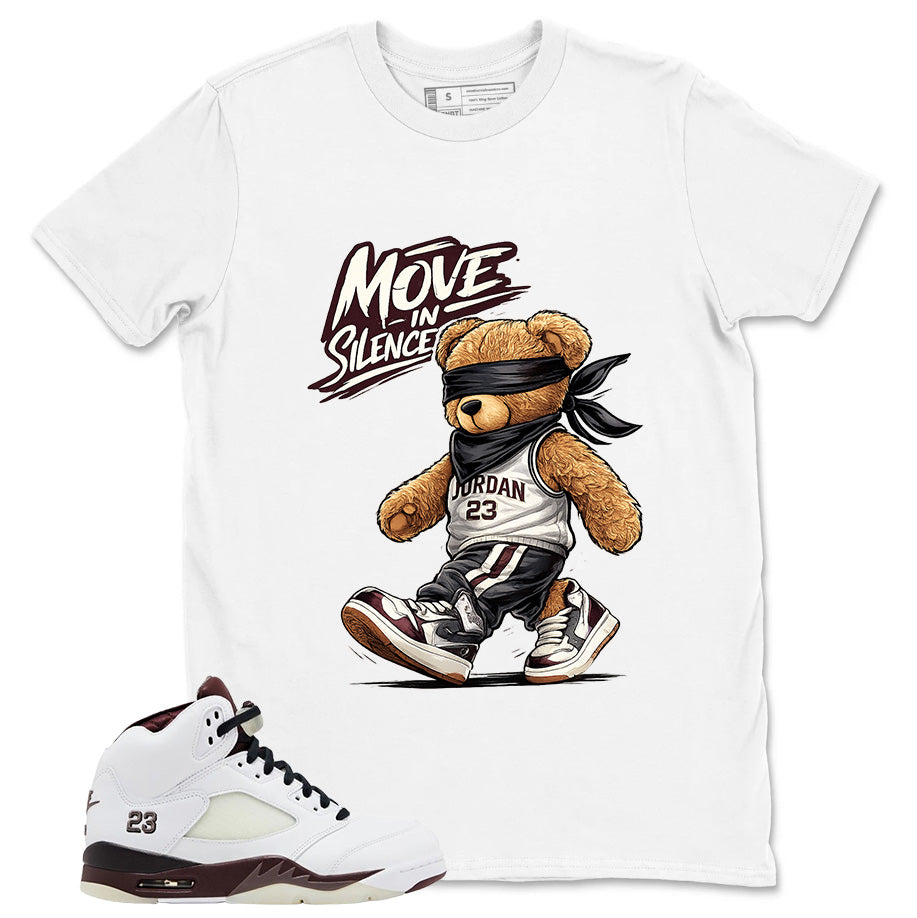 Graphic T-shirt to Match A Maniere Black Collective 5s - Move In Silence Graphic