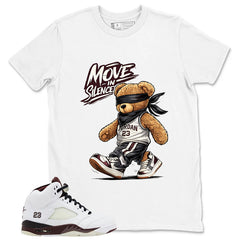 Graphic T-shirt to Match A Maniere Black Collective 5s - Move In Silence Graphic