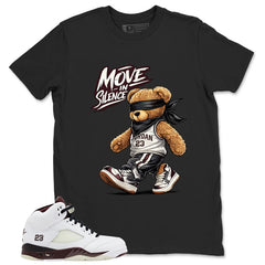 Graphic T-shirt to Match A Maniere Black Collective 5s - Move In Silence Graphic