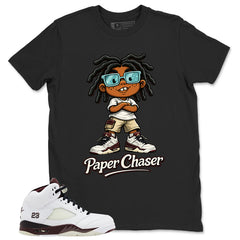 Graphic Tee to Match A Maniere Black Collective 5s - Paper Chaser Graphic