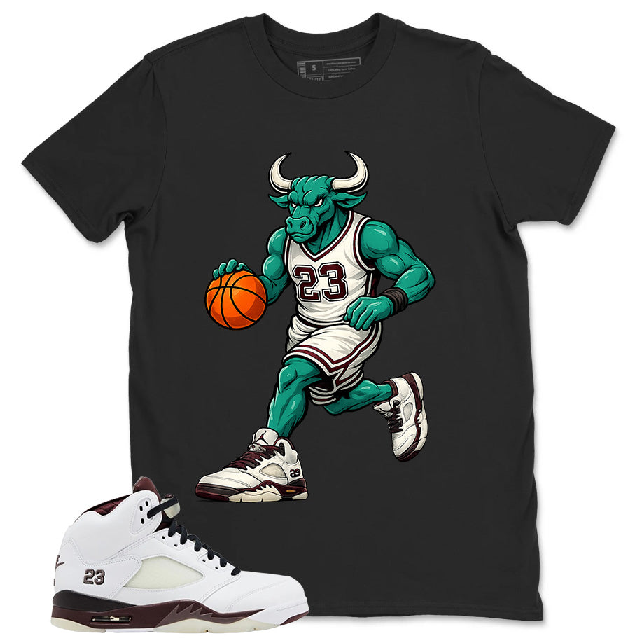 Graphic T-shirt to Match A Maniere Black Collective 5s - Raging Bull Graphic