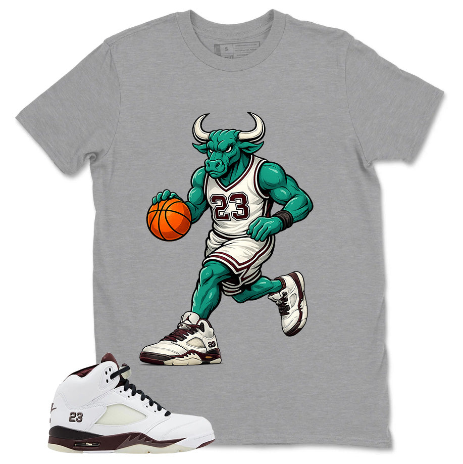 Graphic T-shirt to Match A Maniere Black Collective 5s - Raging Bull Graphic