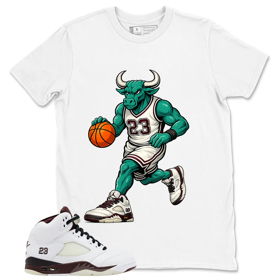 Graphic T-shirt to Match A Maniere Black Collective 5s - Raging Bull Graphic