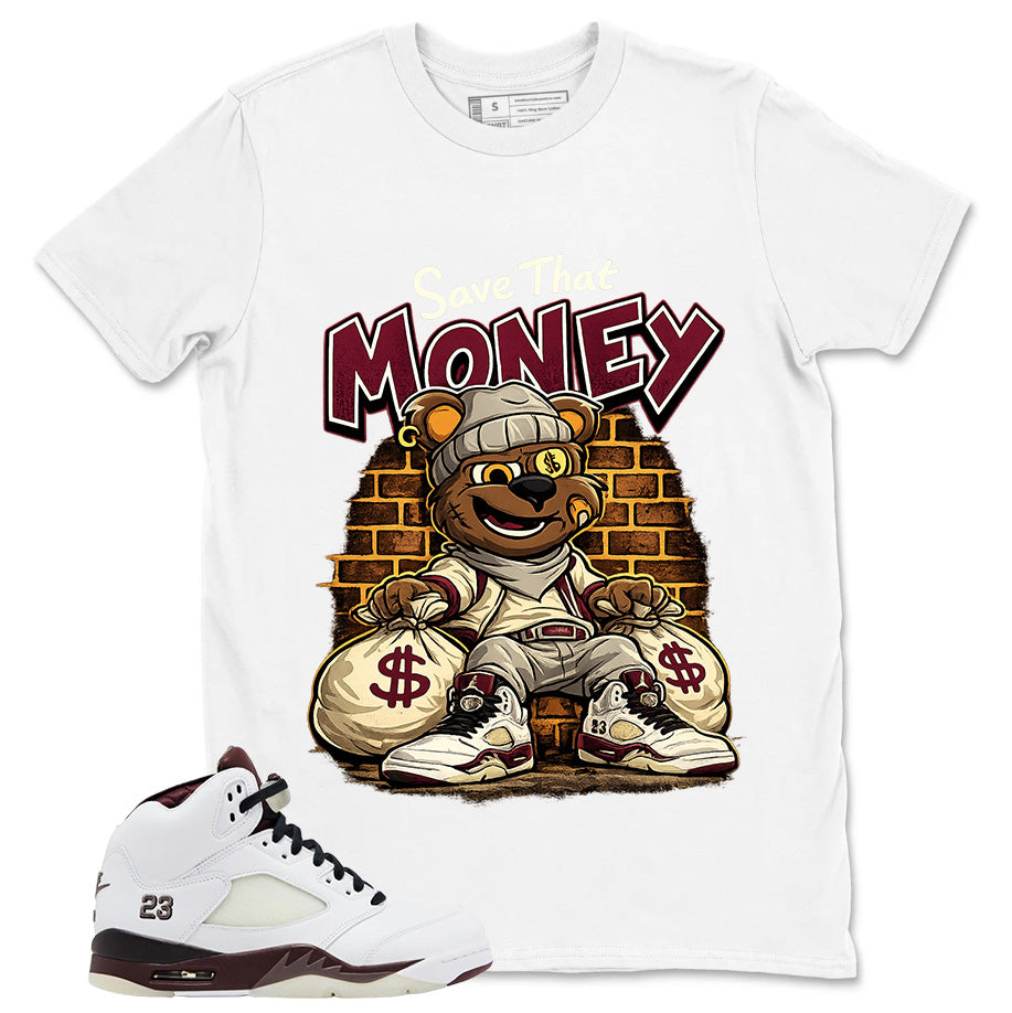 Graphic T-shirt to Match A Maniere Black Collective 5s - Save That Money Graphic