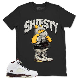 Graphic T-shirt to Match A Maniere Black Collective 5s - Shiesty Pooh Graphic