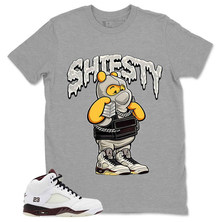 Graphic T-shirt to Match A Maniere Black Collective 5s - Shiesty Pooh Graphic