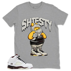 Graphic T-shirt to Match A Maniere Black Collective 5s - Shiesty Pooh Graphic