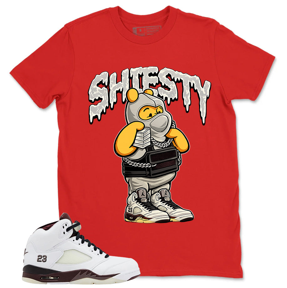 Graphic T-shirt to Match A Maniere Black Collective 5s - Shiesty Pooh Graphic