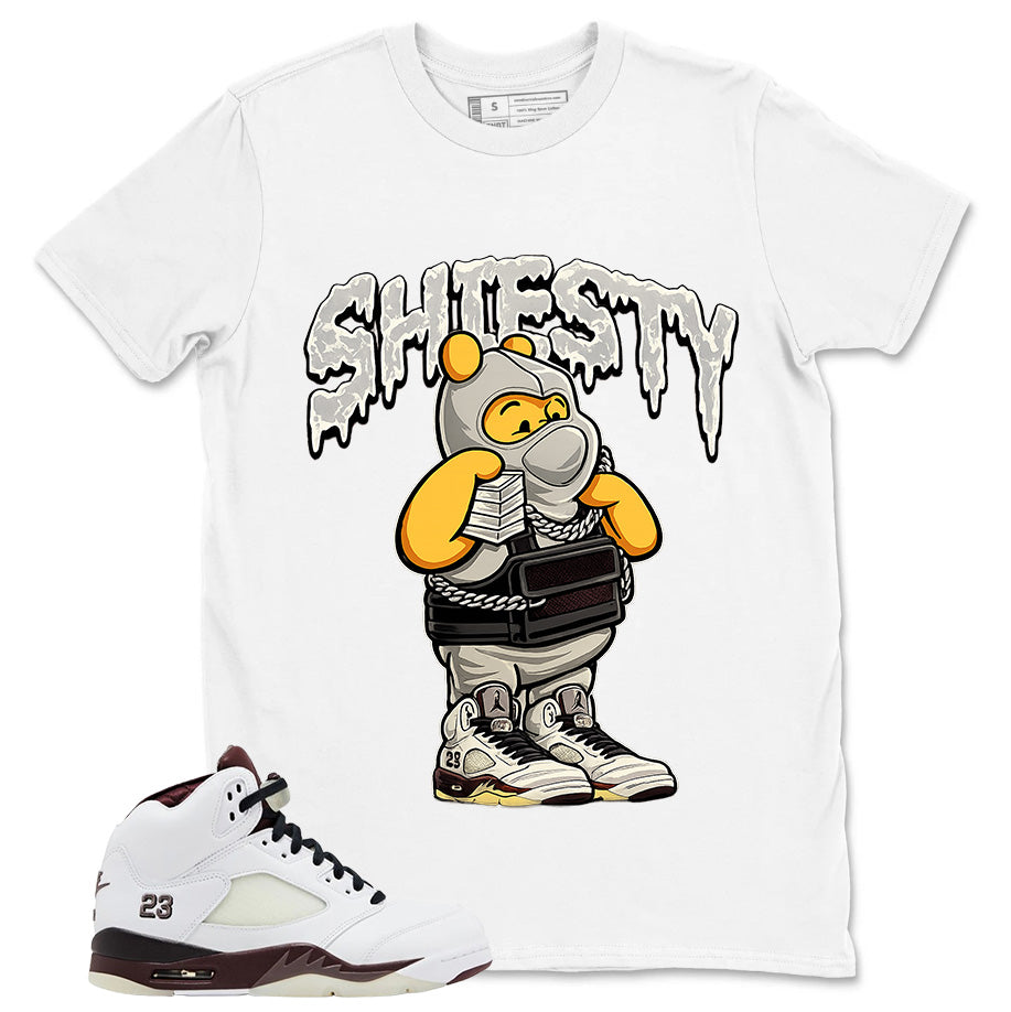 Graphic T-shirt to Match A Maniere Black Collective 5s - Shiesty Pooh Graphic