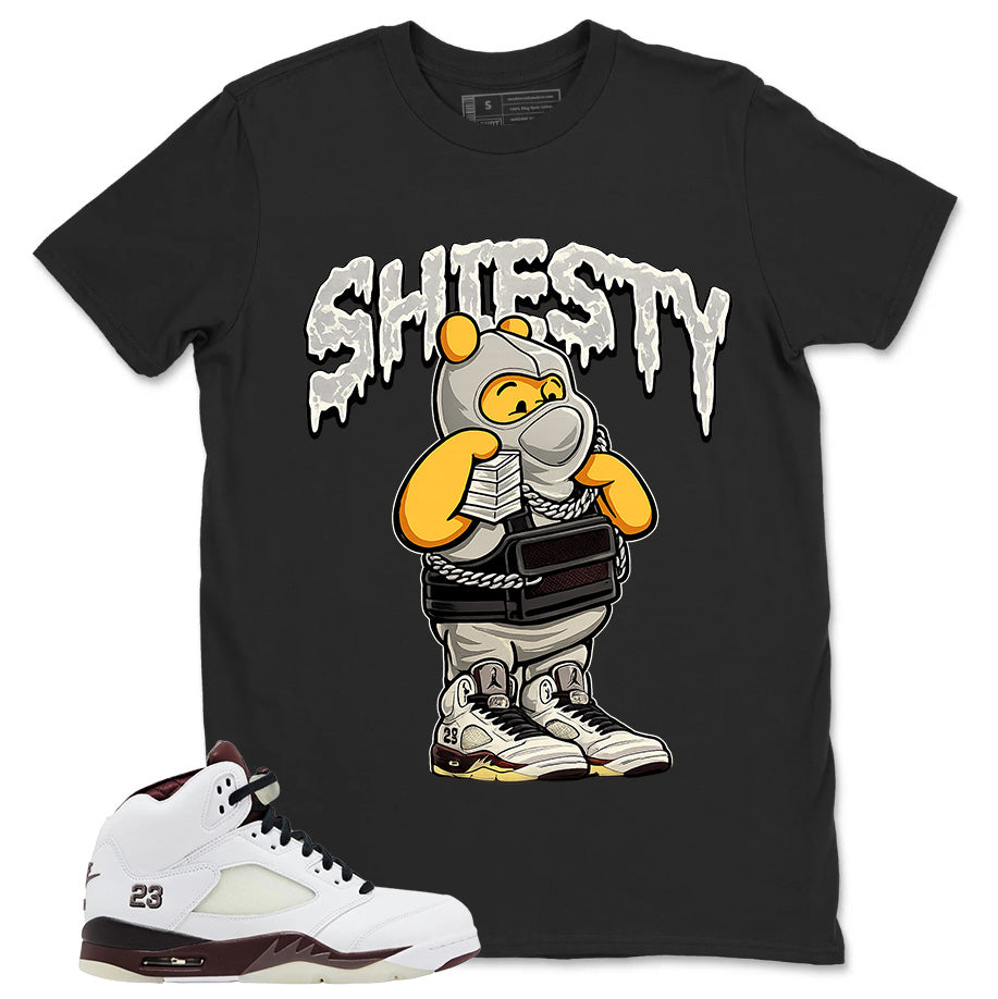 Graphic T-shirt to Match A Maniere Black Collective 5s - Shiesty Pooh Graphic