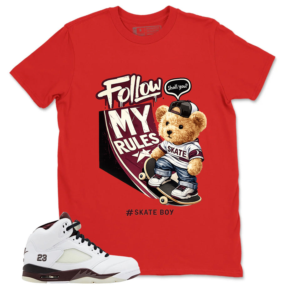 Graphic T-shirt to Match A Maniere Black Collective 5s - Skate Bear Graphic