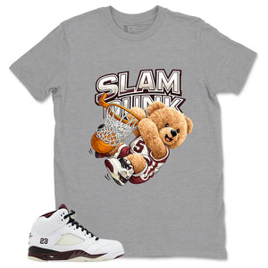 Graphic T-shirt to Match A Maniere Black Collective 5s - Slam Dunk Graphic