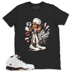 Graphic T-shirt to Match A Maniere Black Collective 5s - Talk To The Hand Graphic