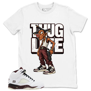 Graphic Tee to Match A Maniere Black Collective 5s - Thug Life Graphic