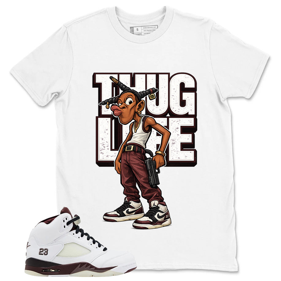 Graphic Tee to Match A Maniere Black Collective 5s - Thug Life Graphic