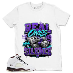 Real Ones Move In Silence Zadago Graphic T-shirt