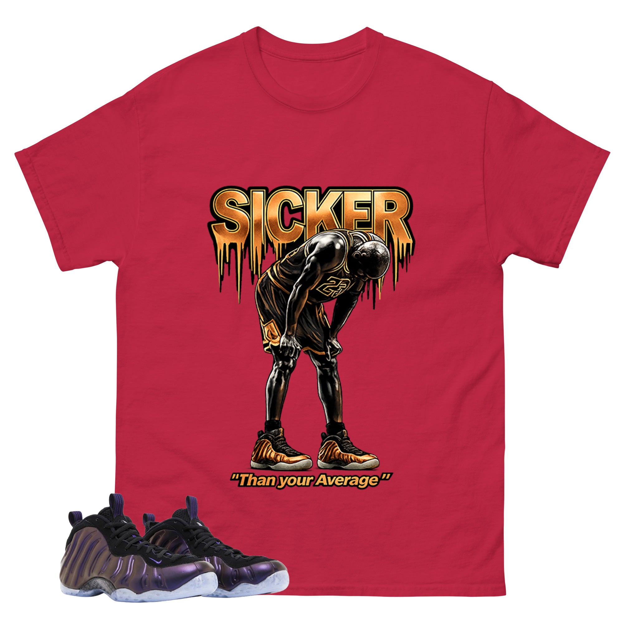 Sicker MJ Graphic Tee, Shirt to Match Air Foamposite One Copper, Air Foamposite Unisex Black Shirt