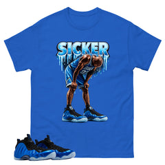 Sicker MJ Shirt - Match Air Foamposite One Royal