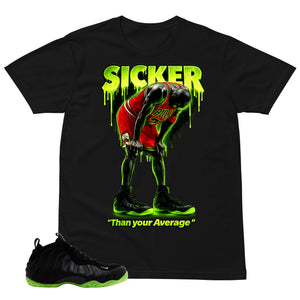 Sicker Than Your Average Shirt - Match Air Foamposite One Black Volt