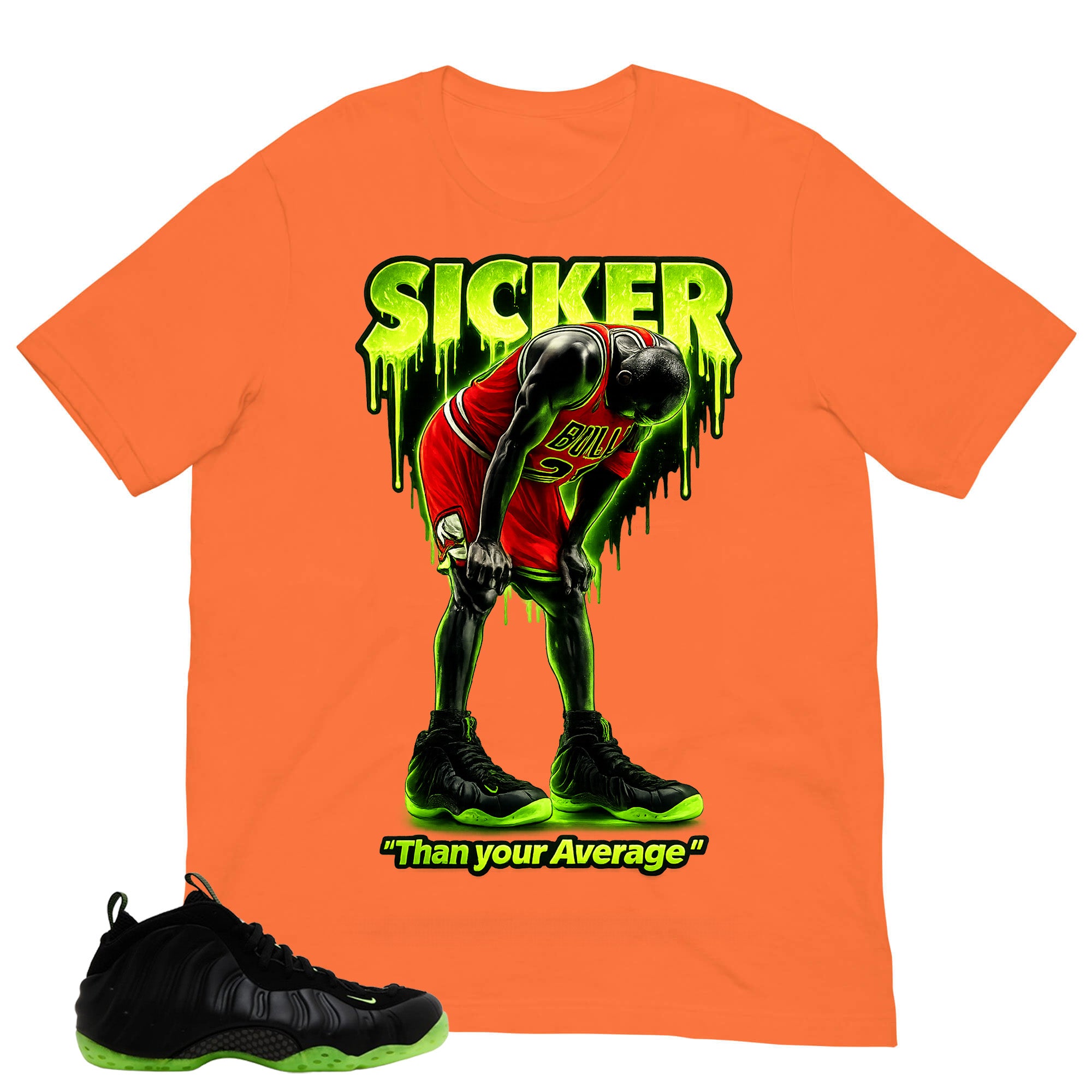 Sicker Than Your Average Shirt - Match Air Foamposite One Black Volt