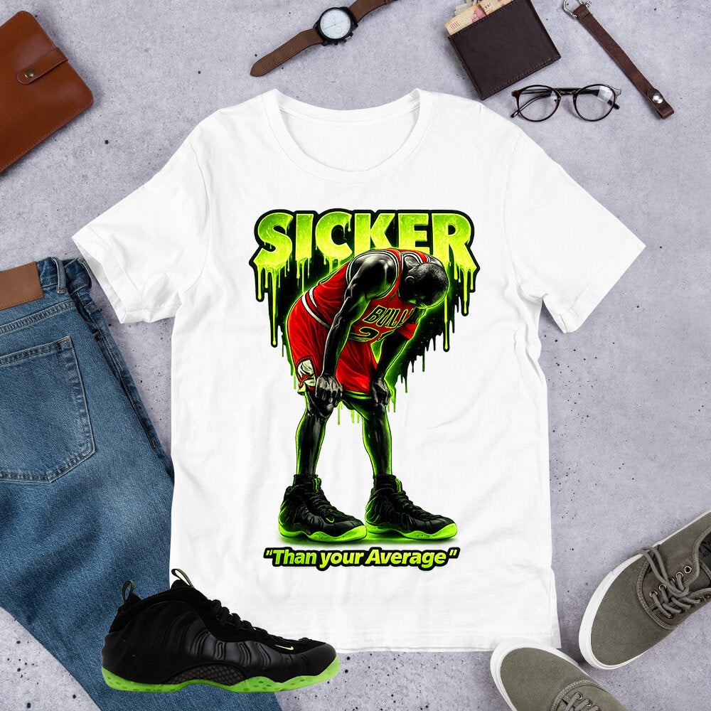 Sicker Than Your Average Shirt - Match Air Foamposite One Black Volt