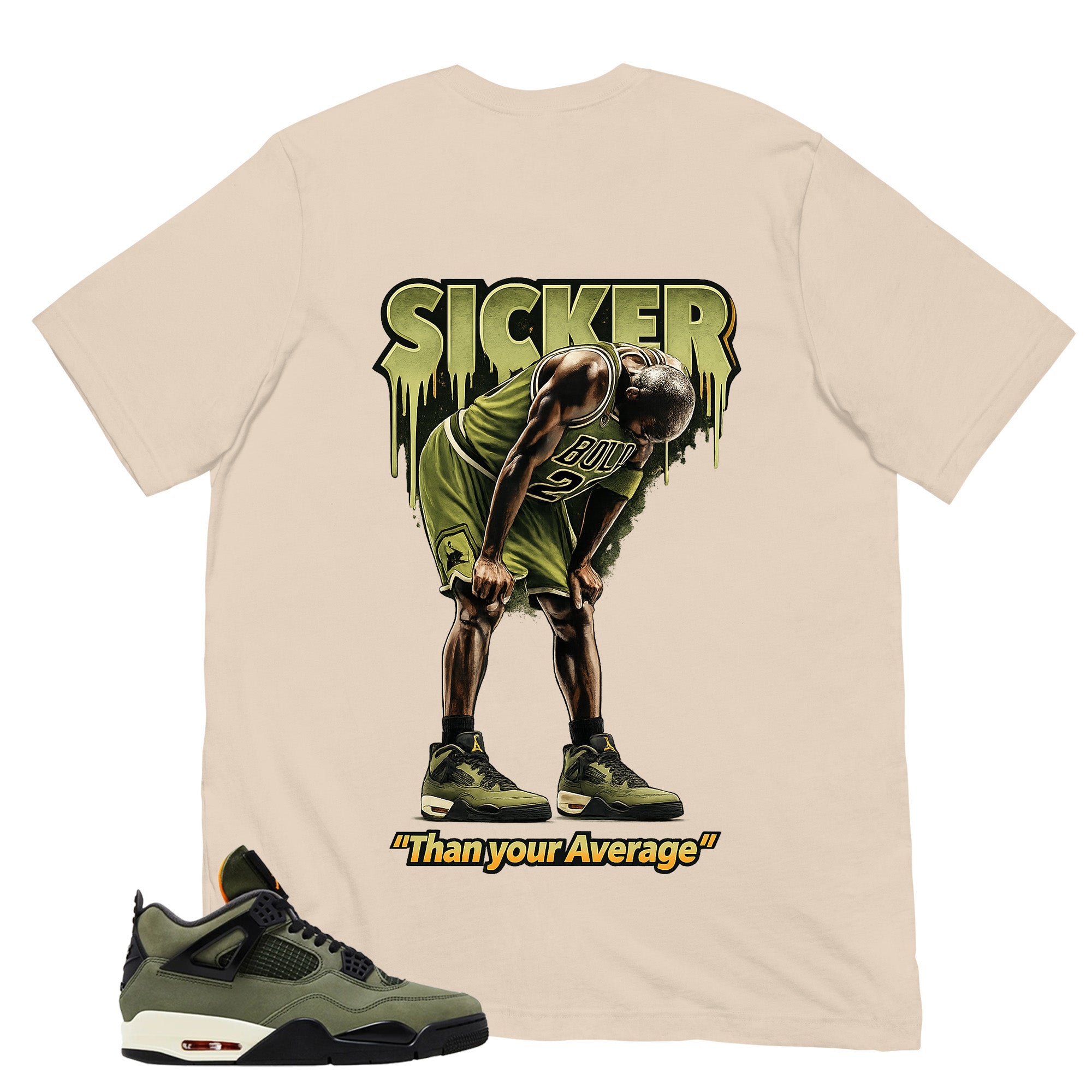 Sicker Than Your Average Shirt - Match  Air Jordan 4 Undefeated