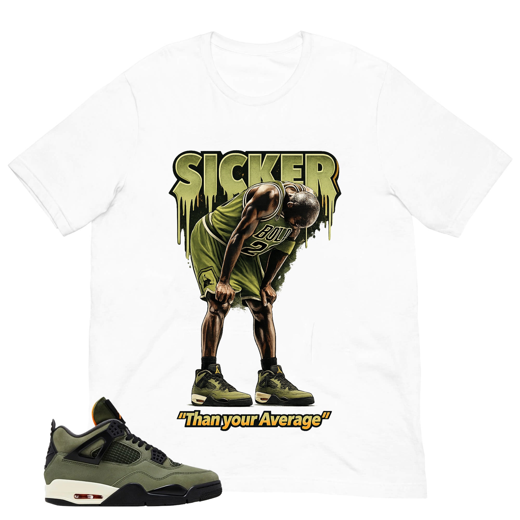 Sicker Than Your Average Shirt - Match  Air Jordan 4 Undefeated