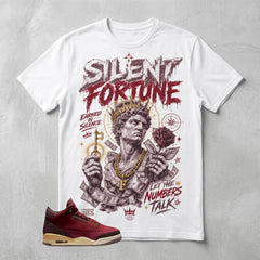 Silent Fortune Graphic Tee - Shirt To Match Air Jordan 3 Bin23