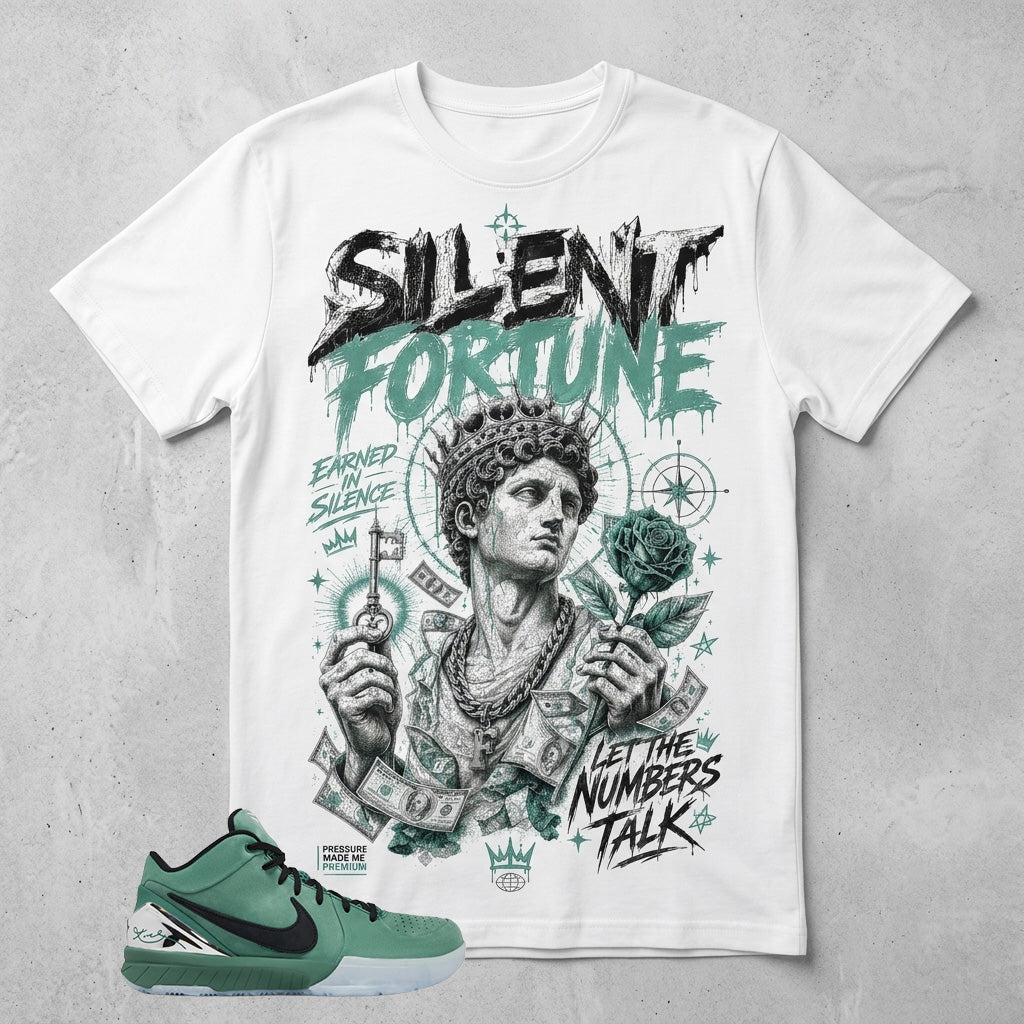 Silent Fortune Graphic Tee - Shirt To Match Kobe 4 Protro Girl Dad