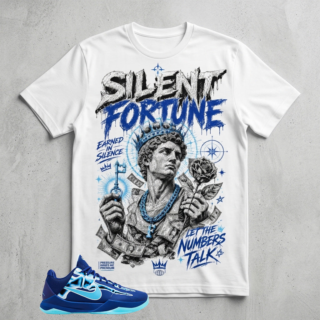 Silent Fortune Graphic Tee - Shirt To Match Kobe 5 Protro X-Ray