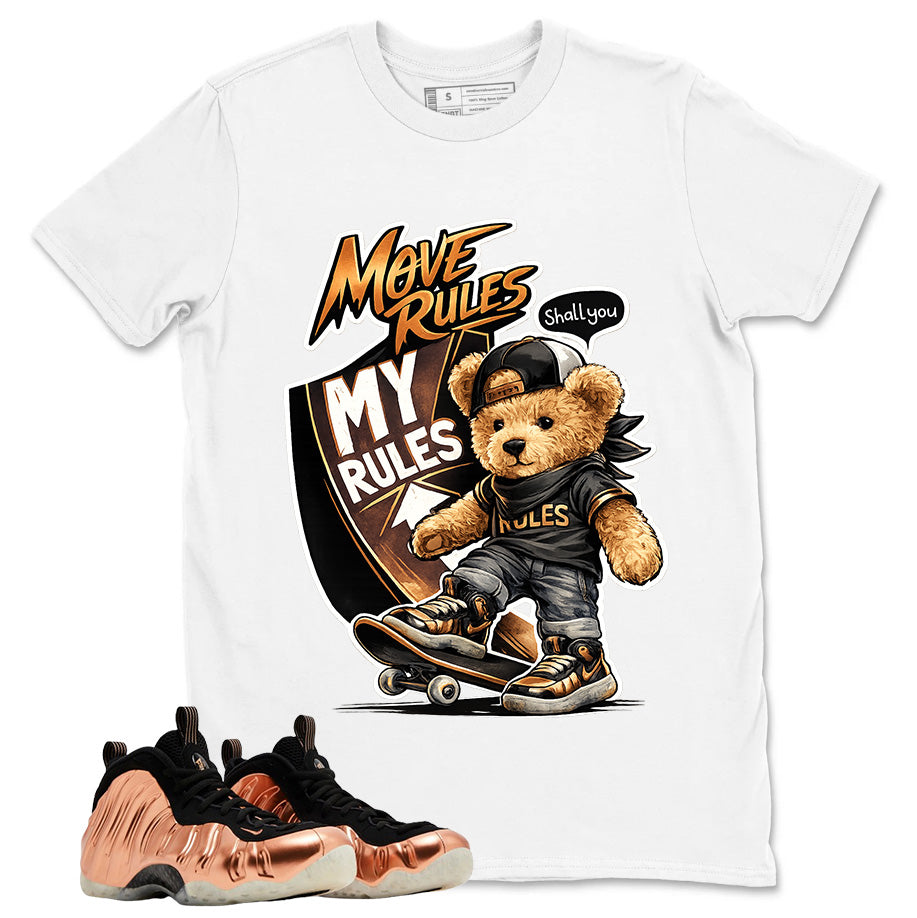 Skate Boy Graphic Tee, Shirt to Match Air Foamposite One Copper, Air Foamposite Unisex Black Shirt