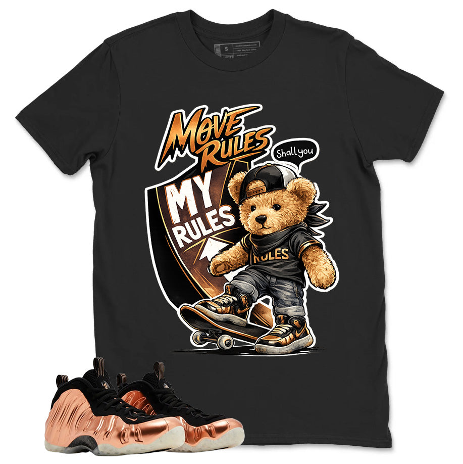 Skate Boy Graphic Tee, Shirt to Match Air Foamposite One Copper, Air Foamposite Unisex Black Shirt