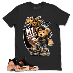 Skate Boy Graphic Tee, Shirt to Match Air Foamposite One Copper, Air Foamposite Unisex Black Shirt