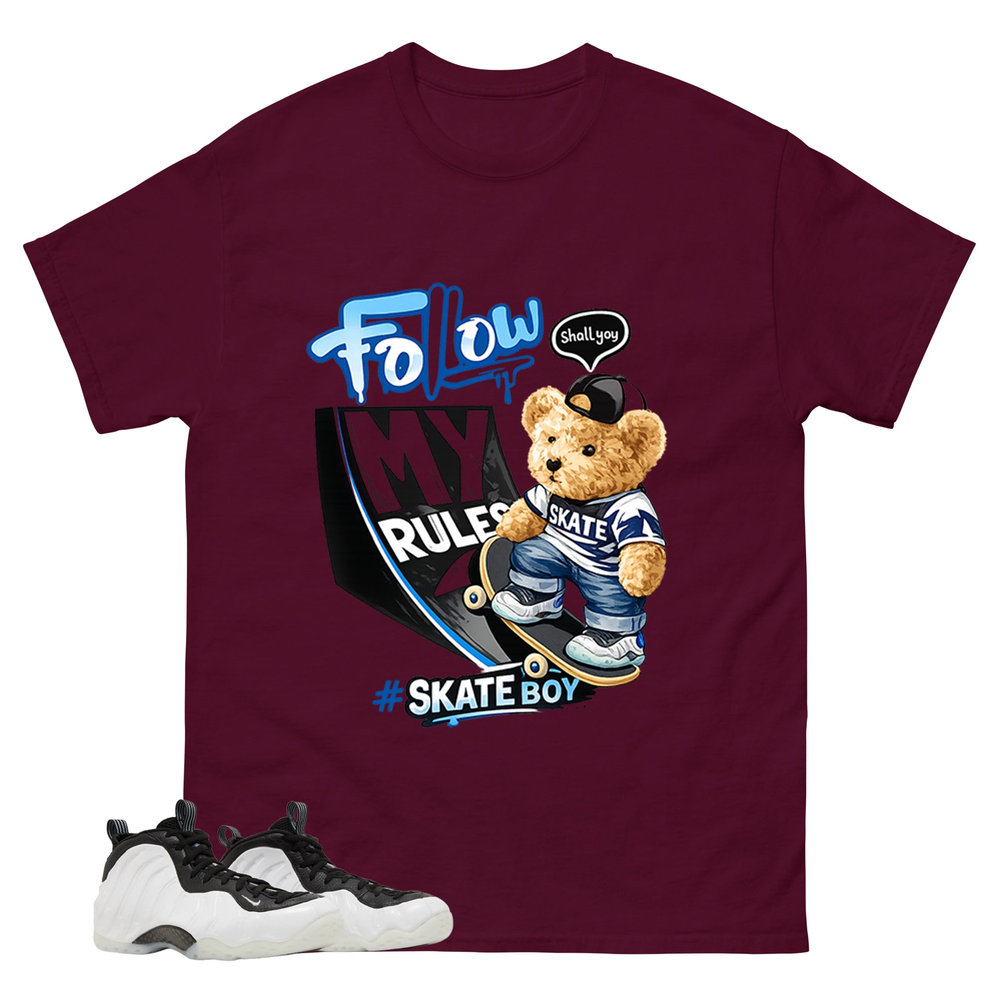 Skate Boy Graphic Tee - Shirt to Match Air Foamposite One Penny