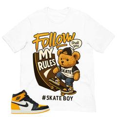 Skate Boy Shirt - Match Air Jordan 1 Yellow Toe