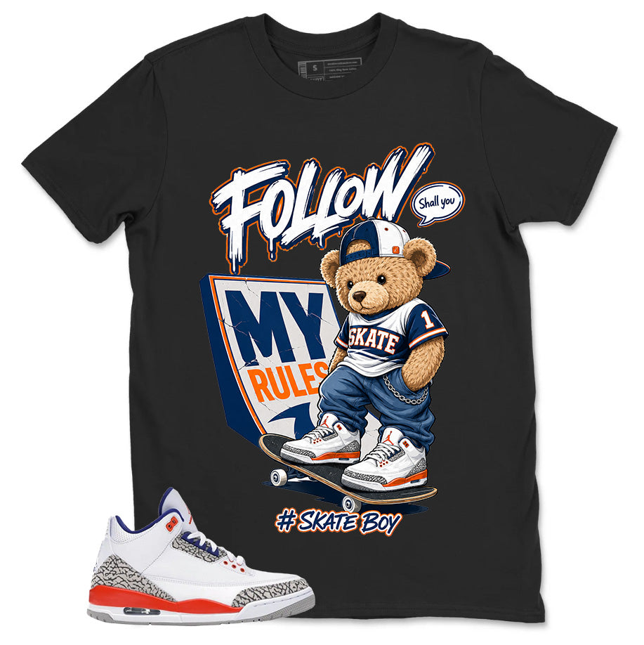 Skate Boy Shirt - Match Blue Air Jordan 3 Knicks