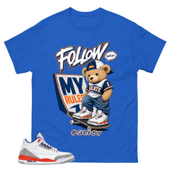 Skate Boy Shirt - Match Blue Air Jordan 3 Knicks
