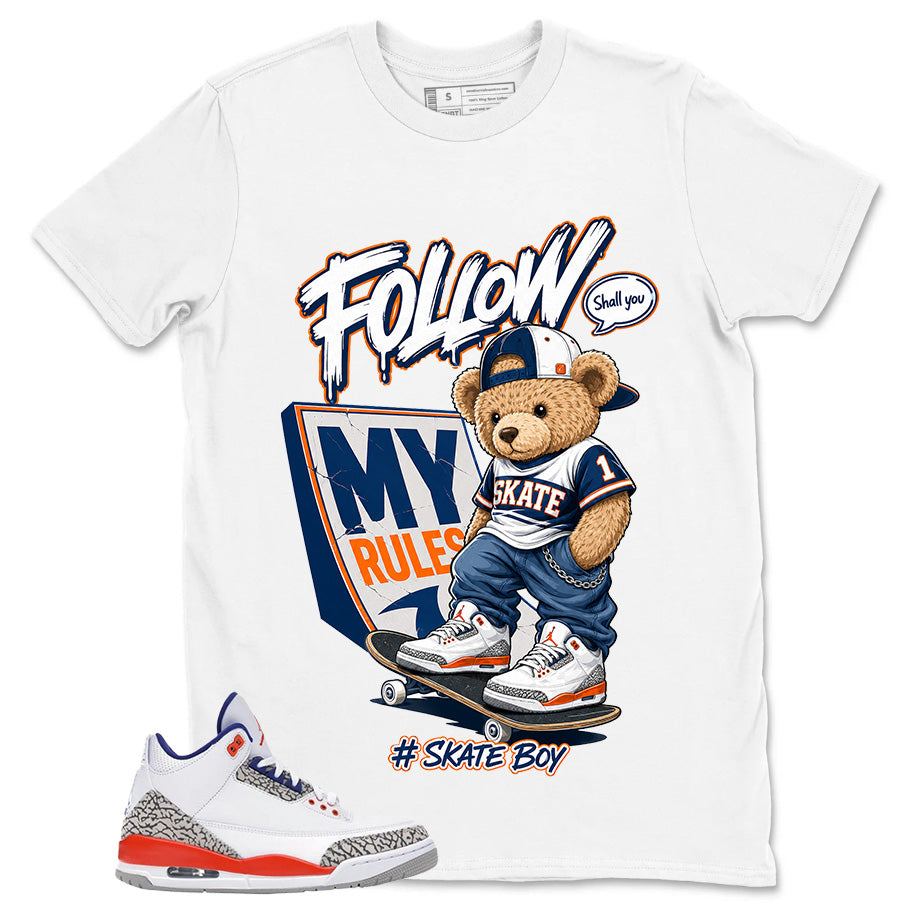 Skate Boy Shirt - Match Blue Air Jordan 3 Knicks