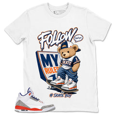 Skate Boy Shirt - Match Blue Air Jordan 3 Knicks