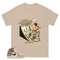Skate Boy Shirt - Match Cream Wmns Air Jordan 1 Khaki
