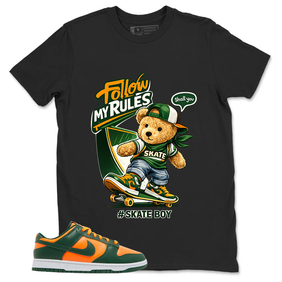 Skate Boy Shirt - Match Green Dunk Low Miami Hurricanes