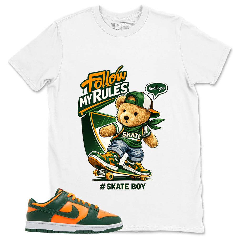 Skate Boy Shirt - Match Green Dunk Low Miami Hurricanes