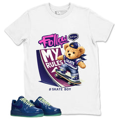 Skate Boys Graphic Tee, Shirt to Match Air Force 1 Mystic Navy, Air Force 1 Unisex Shirt