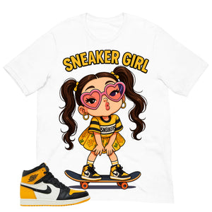 Skate Girl Shirt - Match Air Jordan 1 Yellow Toe