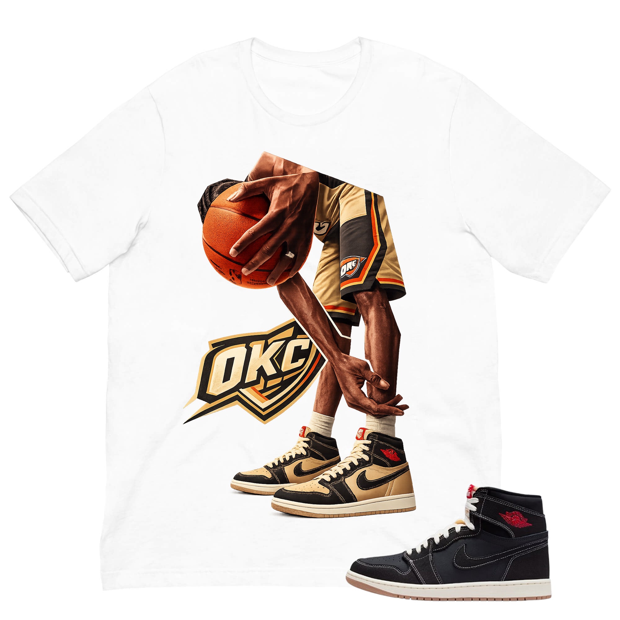Slam Dunk Basketball Shirt - Match Air Jordan 1 Flight Club