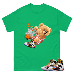 Slam Dunk Bear Graphic Tee, Shirt to Match Air Jordan 7 Miro, Air Jordan 7 Miro Unisex Shirt