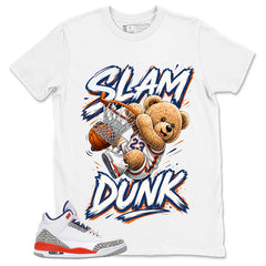 Slam Dunk Bear Shirt - Match Blue Air Jordan 3 Knicks