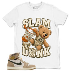 Slam Dunk Bear Shirt - Match Cream Air Jordan Wmns 1 Khaki