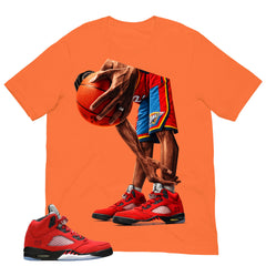 Graphic Tee Slam Dunk Shirt Match 5s Raging Bull